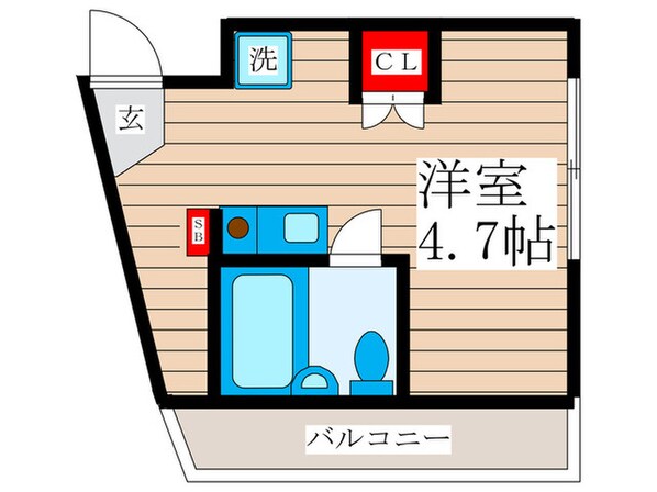 サイレンスコ－ポ松江の物件間取画像